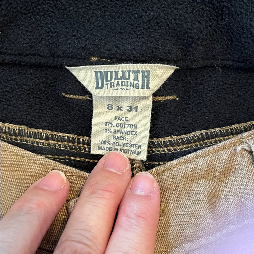 Duluth Trading Co Khaki Work Pants